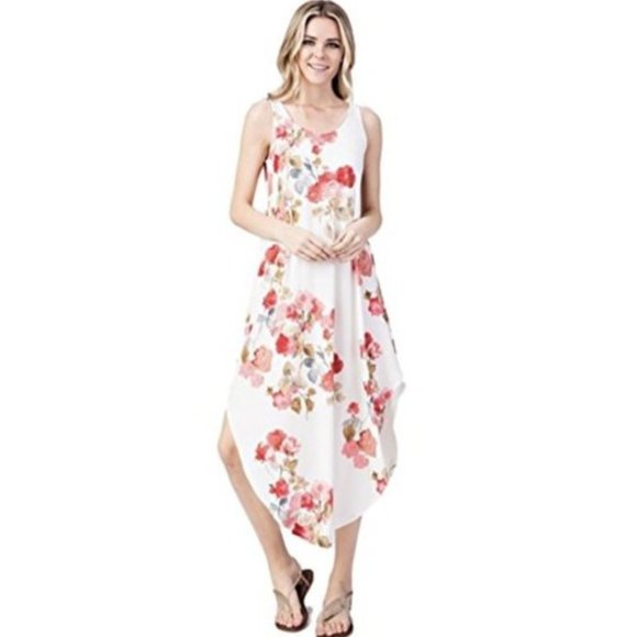 floral knit maxi dress